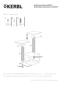 Manual Kerbl 82510 Saphir Copac pisici