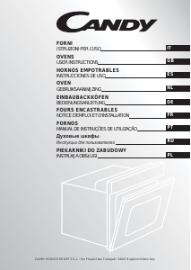 Manual de uso Candy FP 52 XV Horno