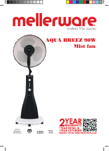 Manual de uso Mellerware 35940 Ventilador