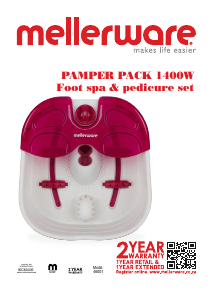 Mode d’emploi Mellerware 46001 Bain de pieds