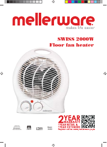 Manual Mellerware 35200 Heater