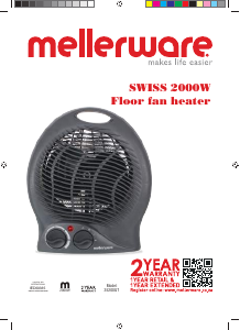 Manual Mellerware 35200GT Heater