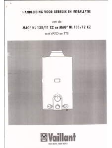Handleiding Vaillant MAG NL 135/11 XZ Geiser