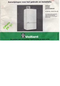 Handleiding Vaillant VCW NL 242 E So 28 CV-ketel