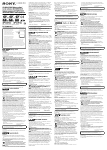 Manuale Sony SF-8N4 Scheda SD