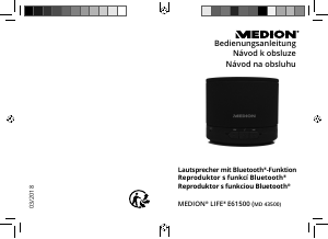 Manuál Medion LIFE E61500 (MD 43500) Reproduktor