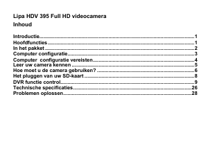 Handleiding Lipa HDV 395 Camcorder
