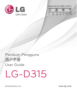 Handleiding LG D315 Mobiele telefoon