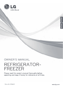 Mode d’emploi LG GCD7238SC Réfrigérateur combiné