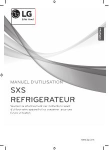 Mode d’emploi LG GSL325SWCVD Réfrigérateur combiné