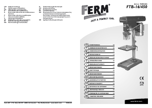 Εγχειρίδιο FERM TDM1003 Πρέσα τρυπανιού