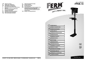 Bruksanvisning FERM TDM1008 Bordbormaskin