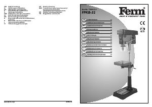 Manual de uso FERM TDM1011 Taladro de columna