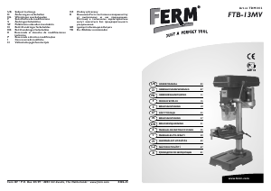 Brugsanvisning FERM TDM1012 Søjleboremaskine