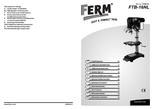 Brugsanvisning FERM TDM1021 Søjleboremaskine