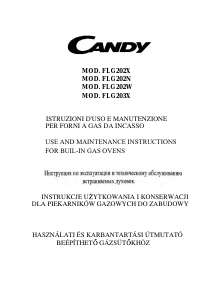 Instrukcja Candy FLG 202 N Piekarnik