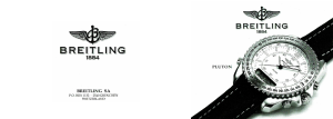 Mode d’emploi Breitling Pluton Montre