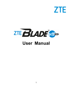 Manual ZTE Blade V8 Pro Mobile Phone