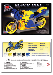 Manual Mega Bloks set 9719 Probuilder Super bike