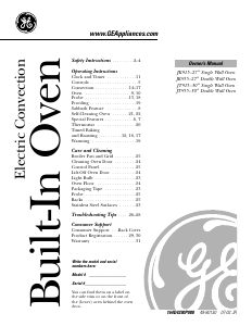 Manual GE JT955WFWW Oven