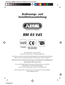 Manual Abus RM03 VdS Smoke Detector