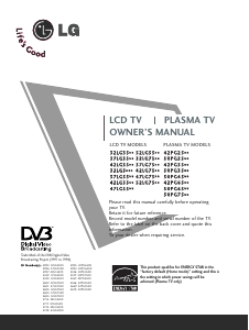 Handleiding LG 42LG7500 LCD televisie