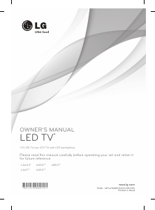 Bedienungsanleitung LG 37LN540B LED fernseher