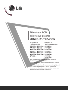 Mode d’emploi LG 32LG5900 Téléviseur LCD