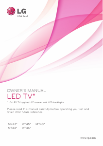 Manual LG 28MT45D-PZ LED Television