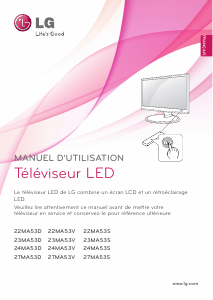 Mode d’emploi LG 27MA53D-PZ Téléviseur LED