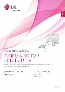 Handleiding LG M2382D-PZ LED televisie