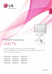 Manual LG 22MA53D-PZ LED Television