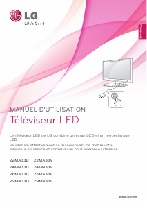 Mode d’emploi LG 29MN33D-DZ Téléviseur LED