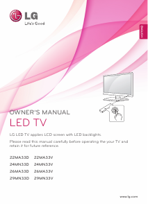 Manual LG 26MA33D-PZ LED Television