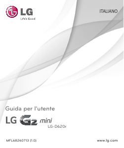 Manuale LG D620r Telefono cellulare