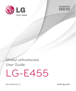 Manual LG E455 Telefon mobil