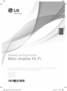 Mode d’emploi LG CM3330G Stéréo