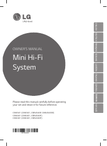 Handleiding LG CM4541 Stereoset