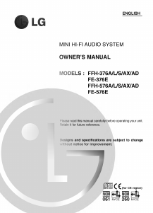 Handleiding LG FFH-576AD Stereoset