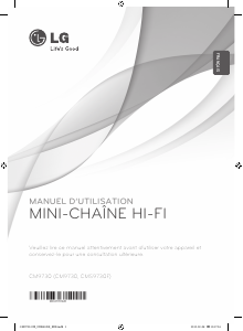 Mode d’emploi LG CM9730 Stéréo