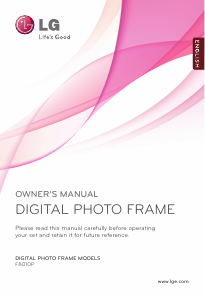Manual LG F8010P-PN Digital Photo Frame