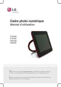 Mode d’emploi LG F7010N-PN Cadre photo numérique