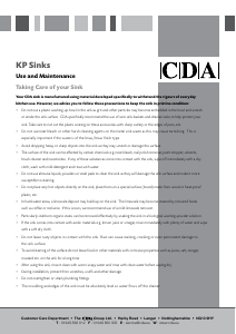 Manual CDA KP31 Sink