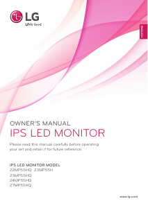 Handleiding LG 23MP55HQ-P LED monitor