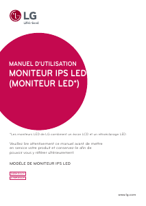 Mode d’emploi LG 27BK550Y-B Moniteur LED