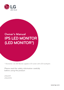 Handleiding LG 29UC97C-B LED monitor
