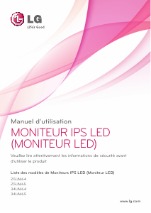 Mode d’emploi LG 34UM65-P Moniteur LED