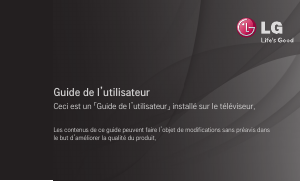 Mode d’emploi LG 32LA620S Téléviseur LED