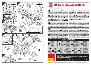 Manual Airfix set A01003A Model Kits Curtiss Tomahawk Mk.IIB