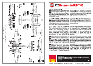 Manual Airfix set A03080A Model Kits Messerschmitt Bf110C